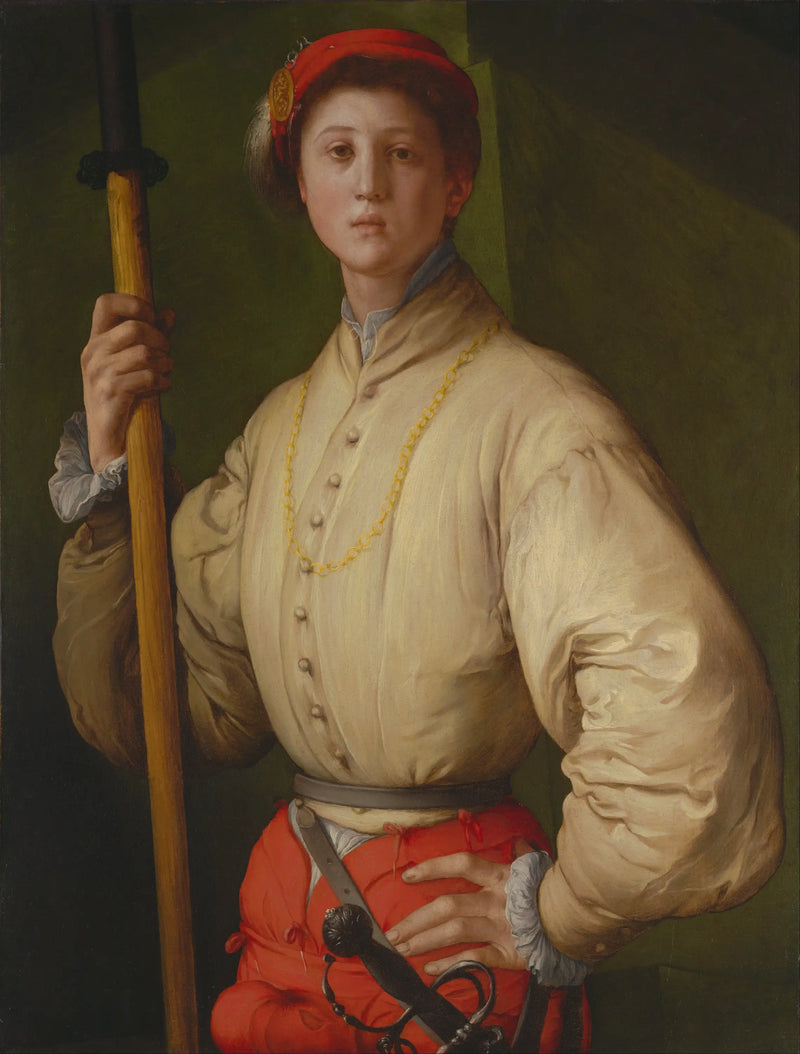 Retrato de un alabardero - Pontormo