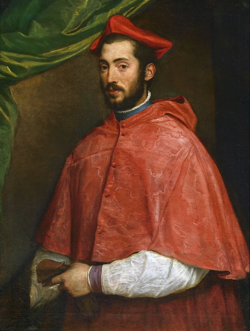 Retrato del cardenal Alejandro Farnesio - Tiziano