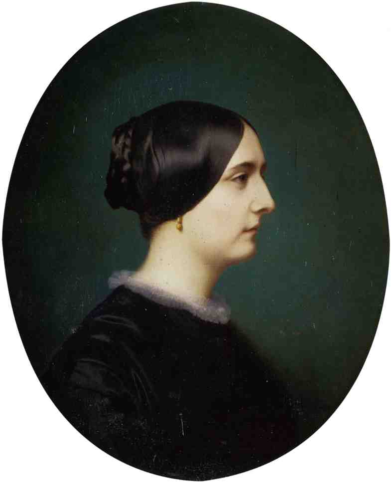 Reproduction du tableau « Portrait de Cécile Vitet, de profil - Jean-Léon Gérôme » par Alpha Reproduction en peinture à l’huile