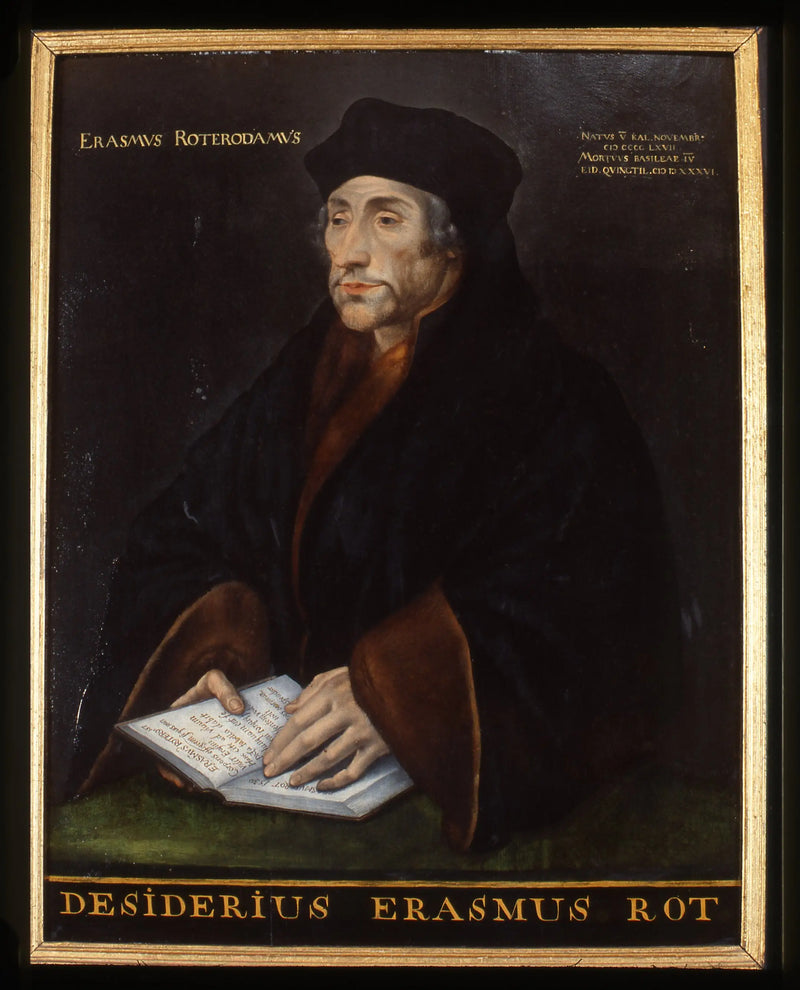 Retrato de Erasmo de Róterdam, humanista - Hans Holbein el Joven