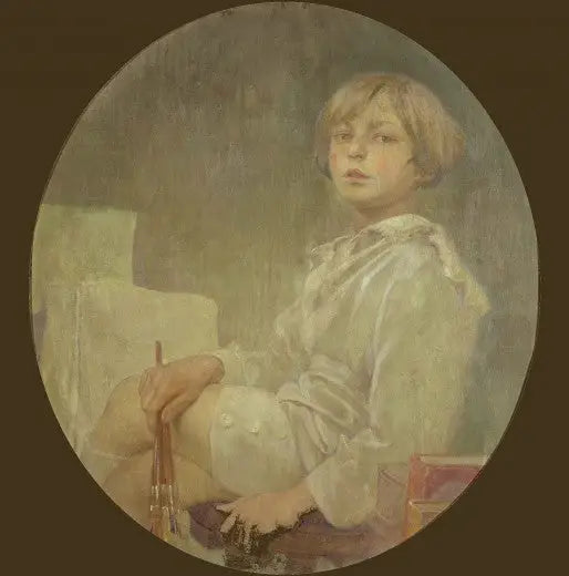 Retrato del hijo de Mucha, Jiří - Alphonse Mucha