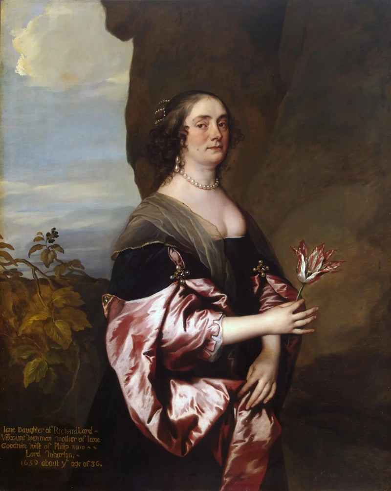 Retrato de Lady Jane Goodwin - Antoine van Dyck