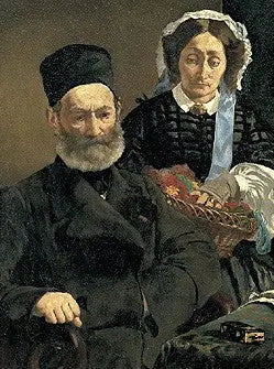 Retrato de M. y Sra. Auguste Manet - Édouard Manet