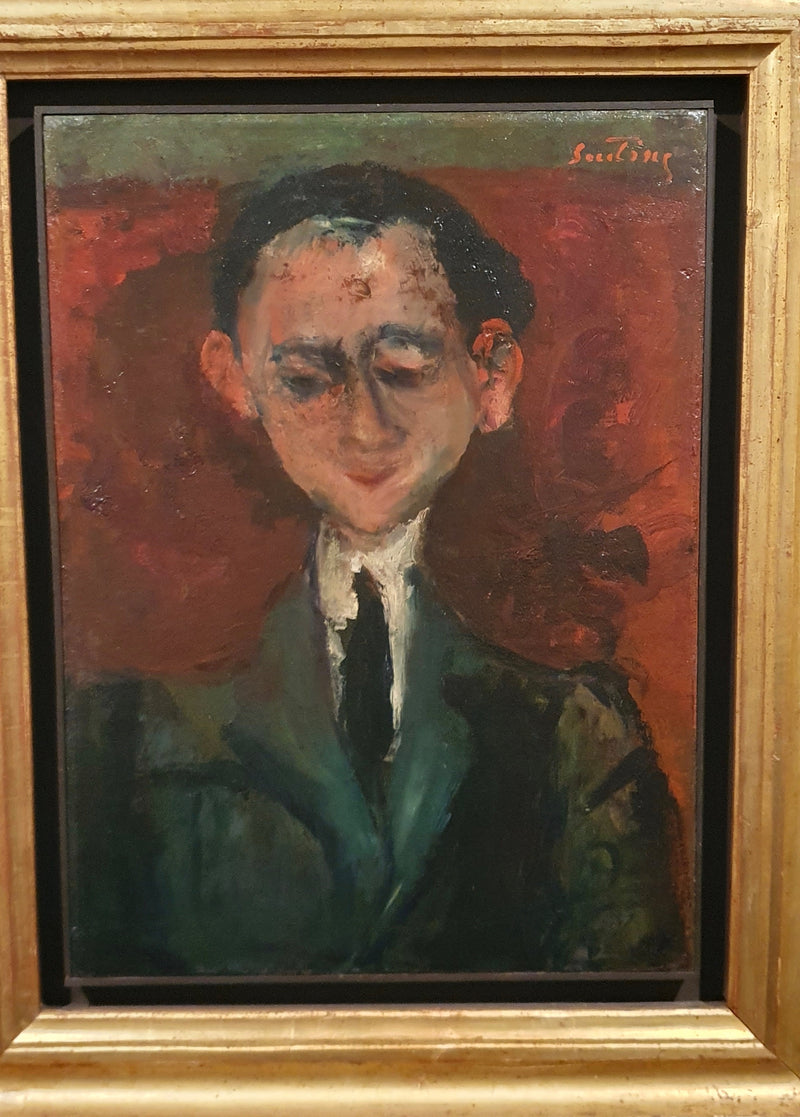 Retrato de un hombre con corbata negra - Chaim Soutine