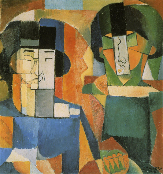 Retrato de los señores Kawashima y Foujita – Diego Rivera (1914)