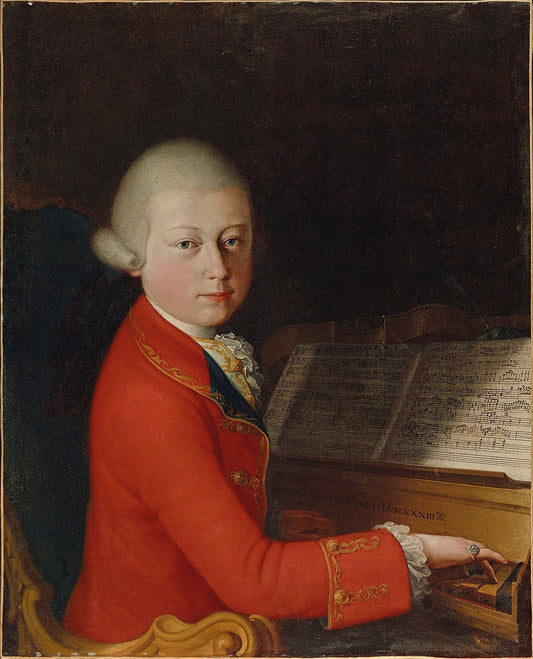 Retrato de Wolfgang Amadeus Mozart a la edad de 13 años en Verona (1770) – Giambettino Cignaroli