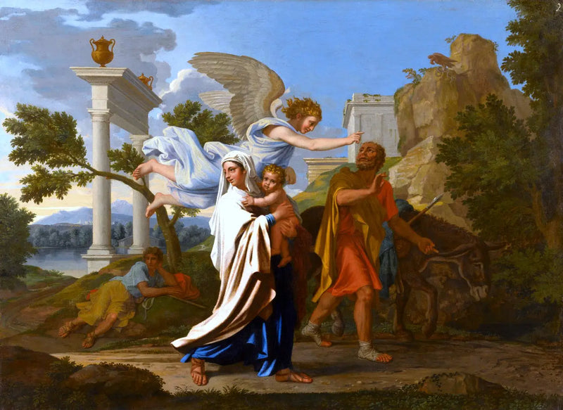 La Huida a Egipto - Nicolas Poussin