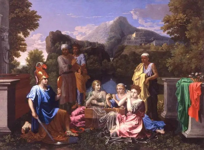 Aquiles en Skyros - Nicolas Poussin
