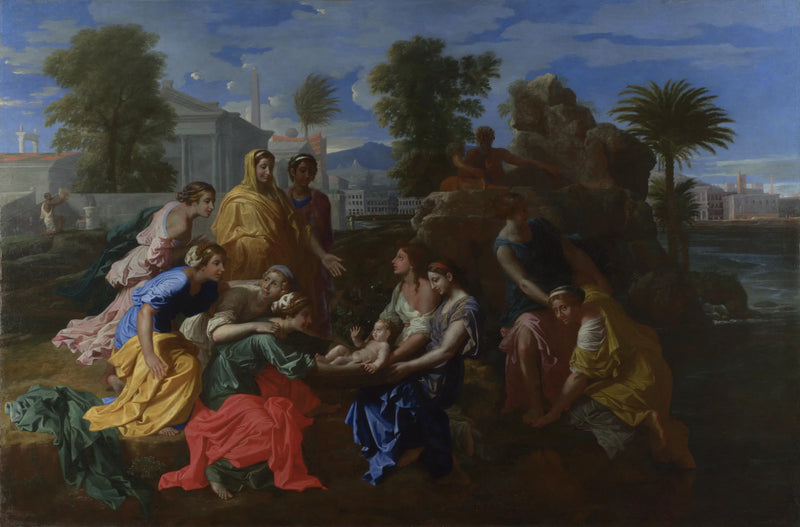 Moisés salvado de las aguas - Nicolas Poussin