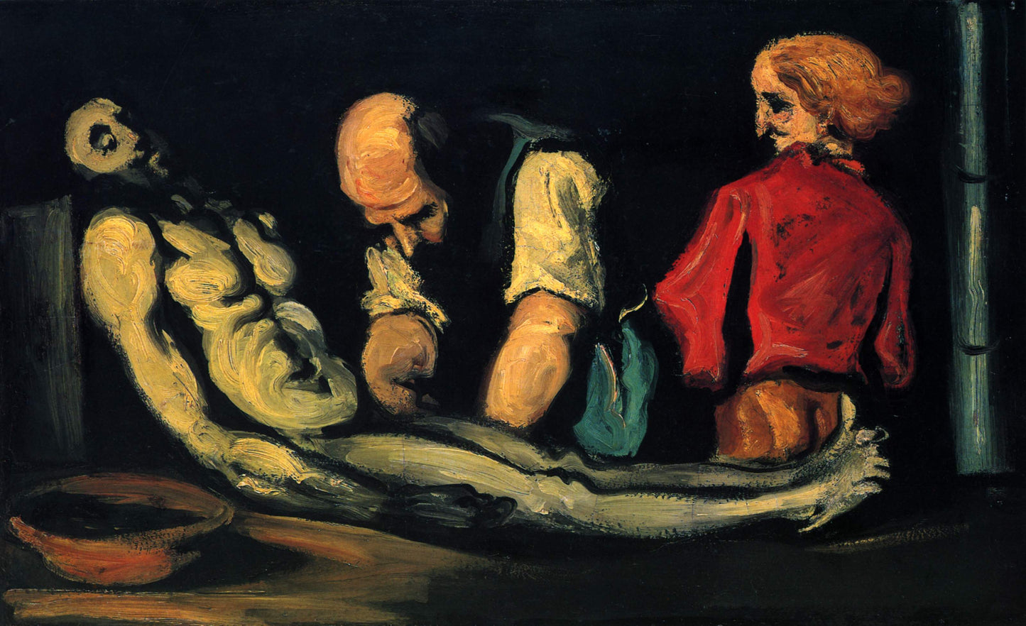 Reproduction du tableau « La Toilette funéraire - Paul Cézanne » par Alpha Reproduction en peinture à l’huile