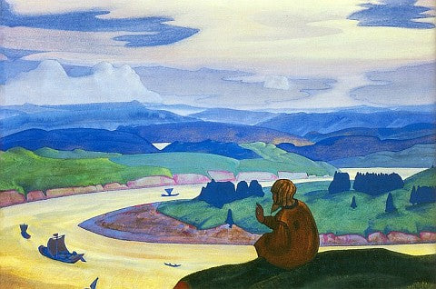Procope le Juste en prière - Nicolas Roerich