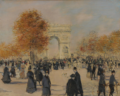 Les Champs-Élysées - Jean-François Raffaëlli