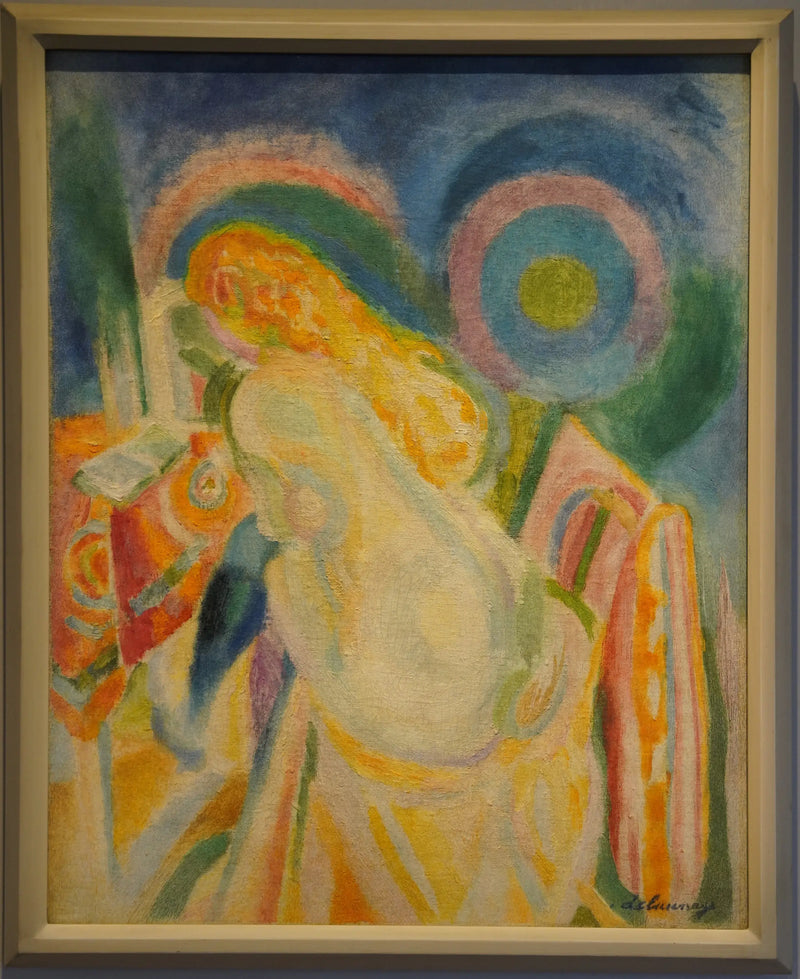 Mujer desnuda leyendo - Robert Delaunay