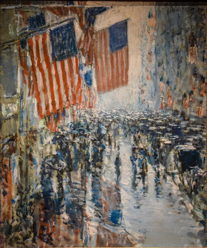 Día de lluvia, Quinta Avenida - Childe Hassam