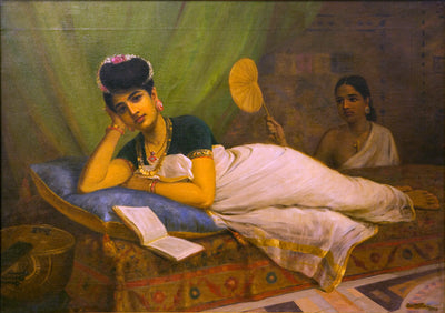 Femme allongée - Ravi Varmâ - Alpha Reproduction