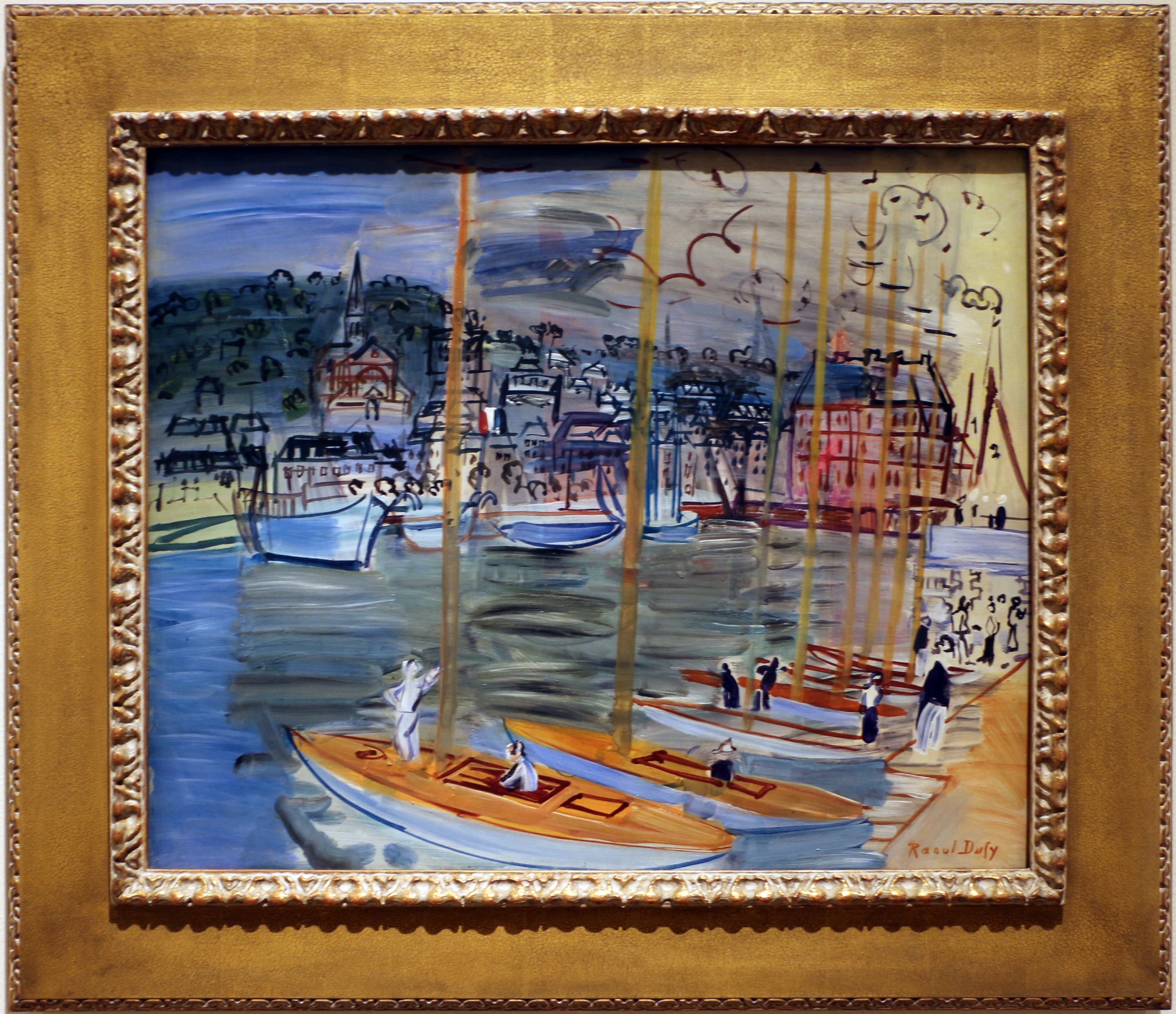 Yachts dans le Port de Deauville - Raoul Dufy