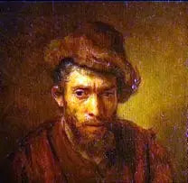 Busto de hombre con un sombrero de piel - Rembrandt
