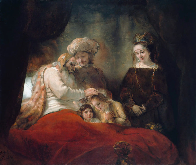 La Bendición de los hijos de José por Jacob - Rembrandt