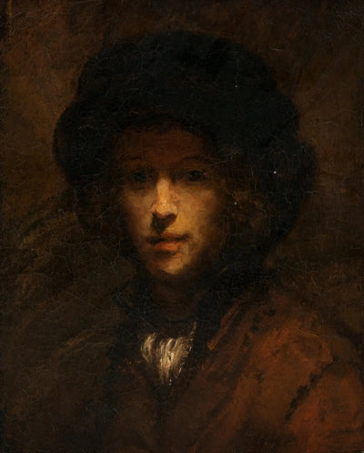 Reproduction du tableau « Portrait de Titus (surpeint enlevé entre 1908-1935) - Rembrandt » par Alpha Reproduction en peinture à l’huile