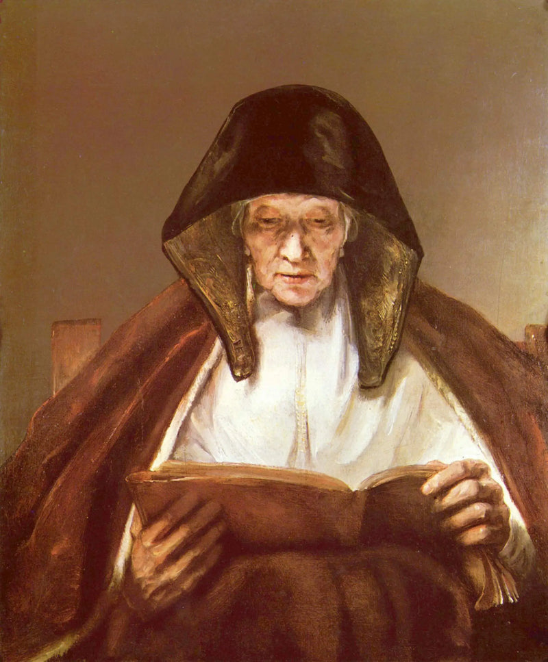 Una anciana leyendo - Rembrandt