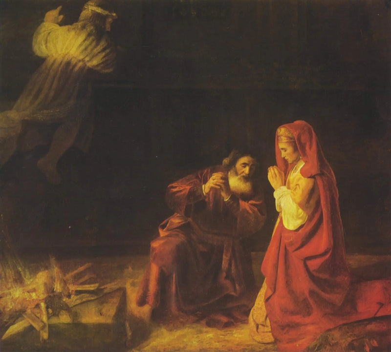 El sacrificio de Manoah - Rembrandt