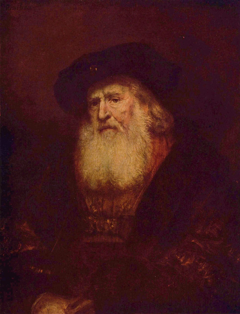 Retrato de un anciano barbudo - Rembrandt