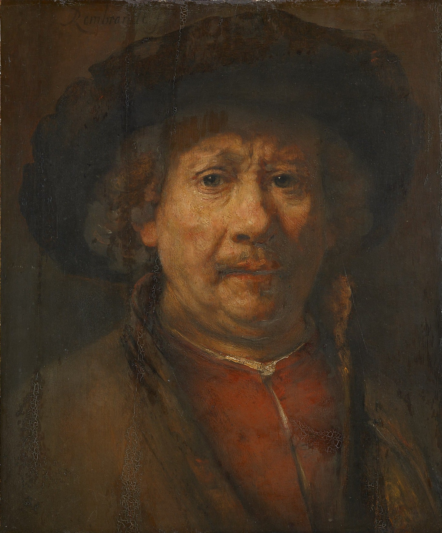 Reproduction du tableau « Autoportrait - Rembrandt » par Alpha Reproduction en peinture à l’huile