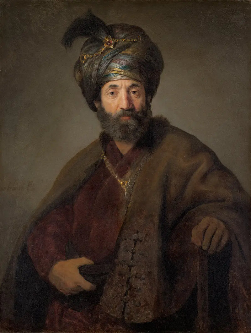 Hombre con traje oriental - Rembrandt