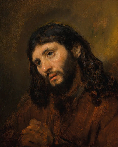 Reproduction du tableau « Tête du Christ - Rembrandt » par Alpha Reproduction en peinture à l’huile