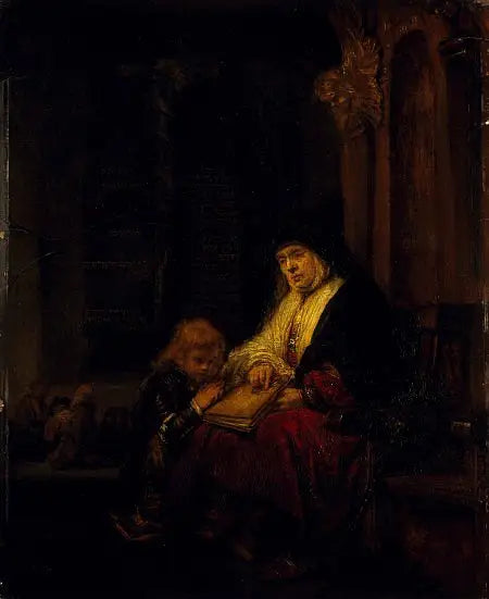 La profetisa Ana en el Templo - Rembrandt