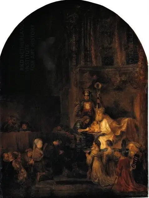 Circuncisión, copia de una parte de la serie Pasión para Frederik Hendrik - Rembrandt