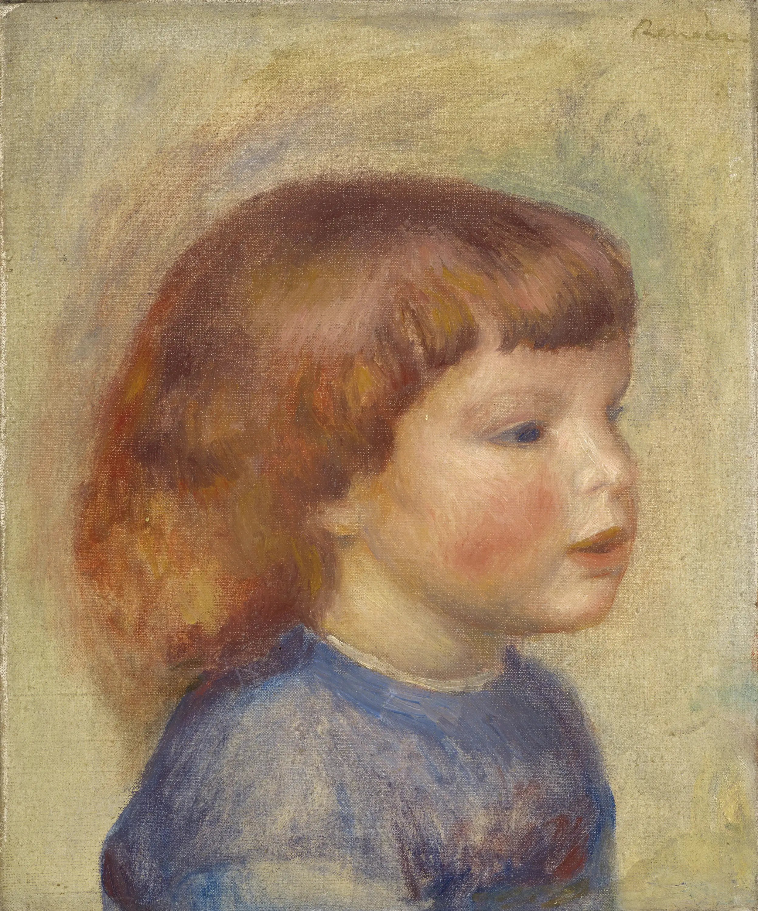 Reproduction du tableau « Tête d'enfant - Pierre-Auguste Renoir » par Alpha Reproduction en peinture à l’huile