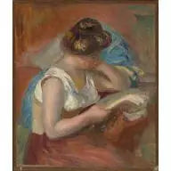 Joven mujer leyendo - Pierre-Auguste Renoir