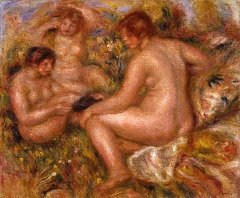 Tres bañistas - Pierre-Auguste Renoir