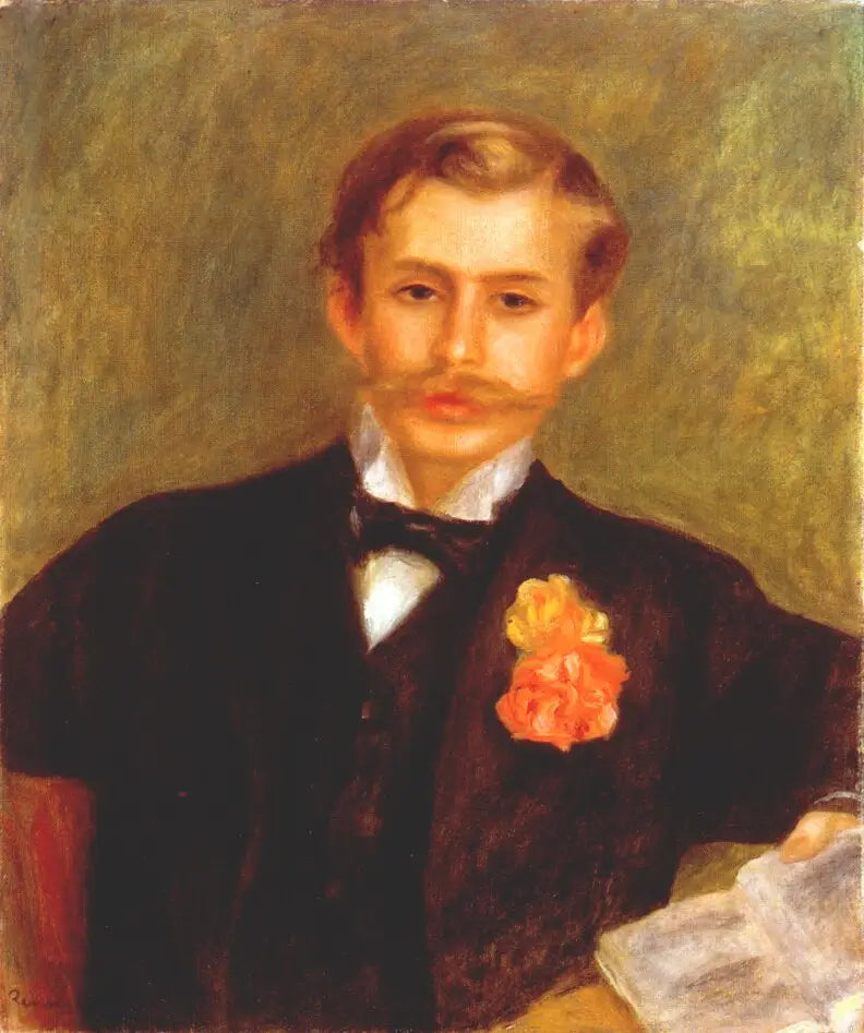 El joven con el clavel - Pierre-Auguste Renoir