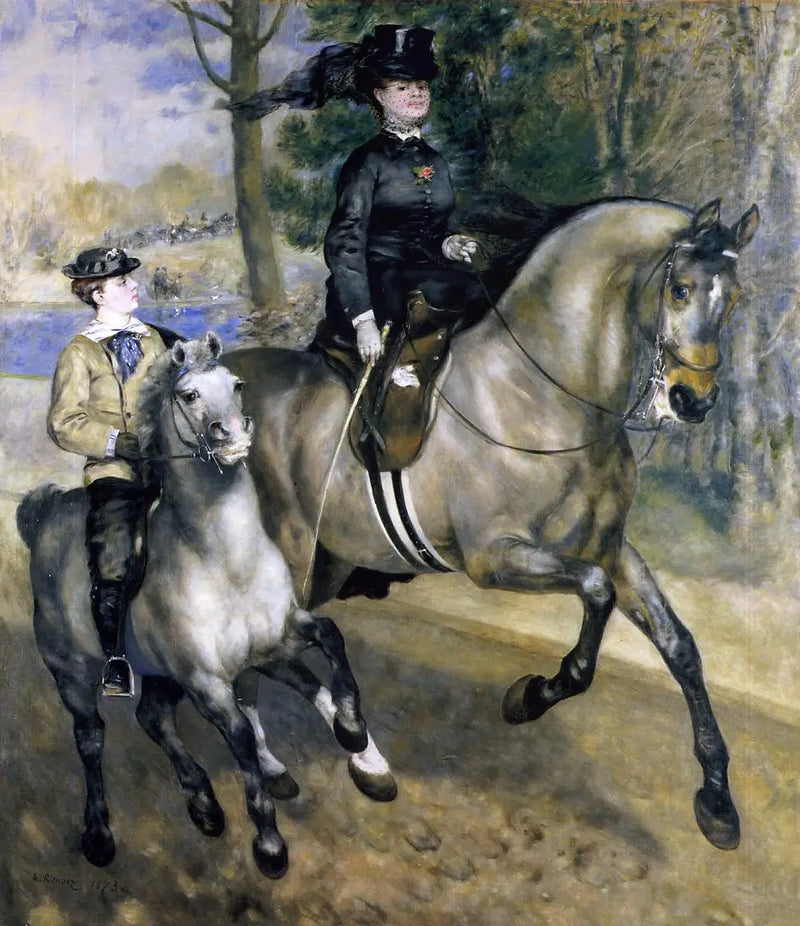 Avenida de caballería en el bosque de Boulogne - Pierre-Auguste Renoir