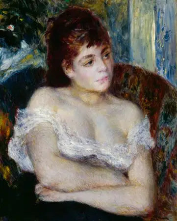 Mujer en un sillón - Pierre-Auguste Renoir