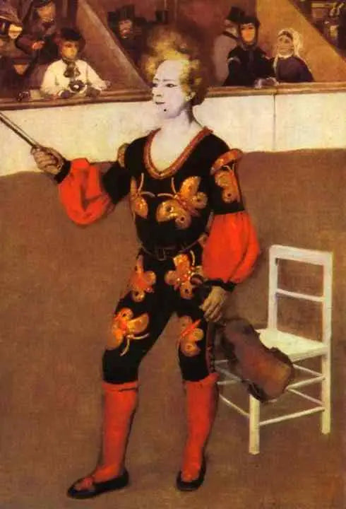 Reproduction du tableau « Clown au cirque - Pierre-Auguste Renoir » par Alpha Reproduction en peinture à l’huile