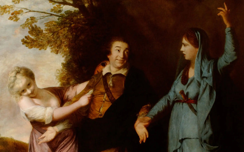 David Garrick entre tragedia y comedia - Joshua Reynolds