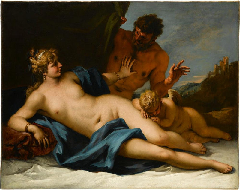 Venus es sorprendida por un sátiro - Sebastiano Ricci