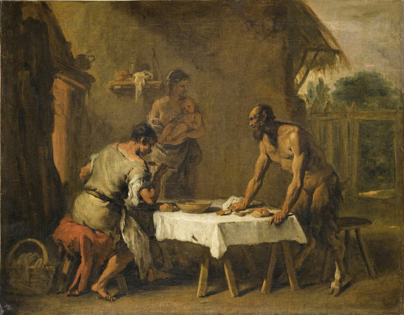 El sátiro y el campesino - Sebastiano Ricci