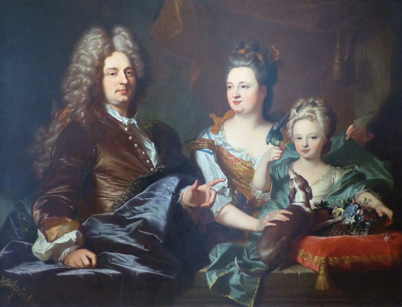 Retrato de la familia Le Juge - Hyacinthe Rigaud