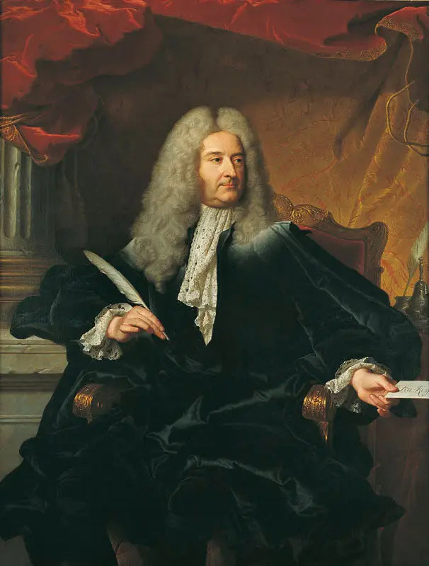 Retrato de Michel Robert Le Peletier des Forts - Hyacinthe Rigaud