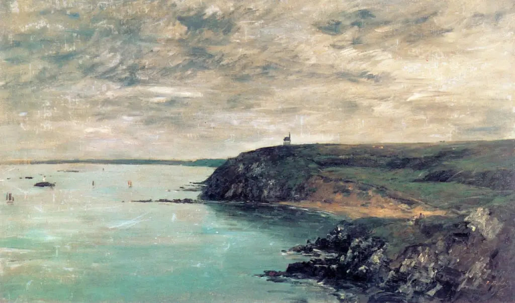 Reproduction du tableau « Rivage de Portrieux, Côtes-du-Nord - Eugène Boudin » par Alpha Reproduction en peinture à l’huile