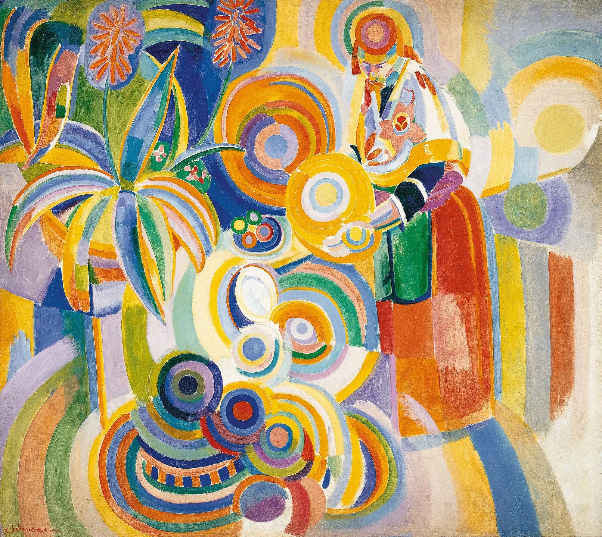 Reproduction du tableau « Femme portugaise - Robert Delaunay » par Alpha Reproduction en peinture à l’huile