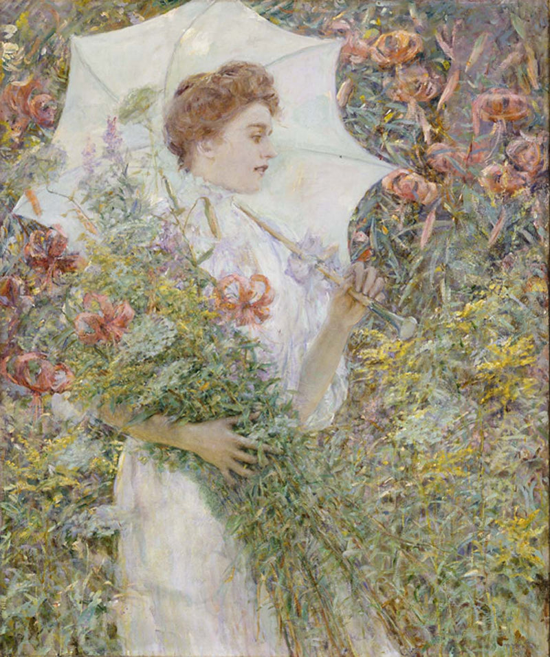 La sombrilla blanca - Robert Lewis Reid