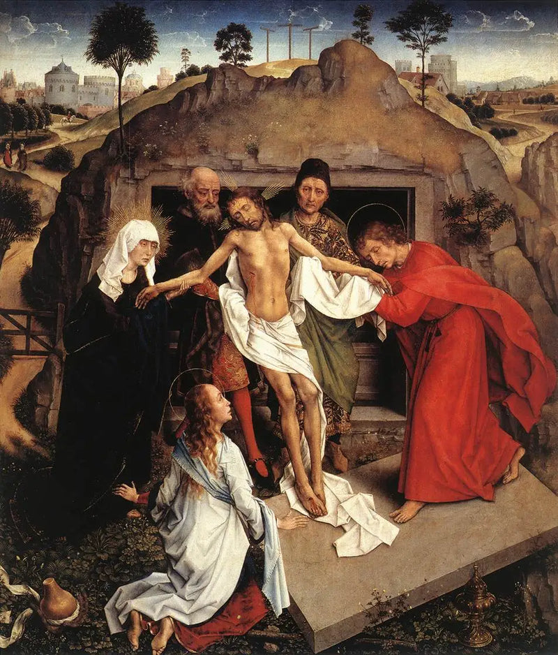 Lamentación sobre el Cristo muerto y Descendimiento de la cruz - Rogier van der Weyden