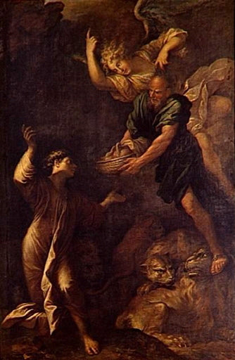 Daniel dans la fosse aux lions - Salvator Rosa