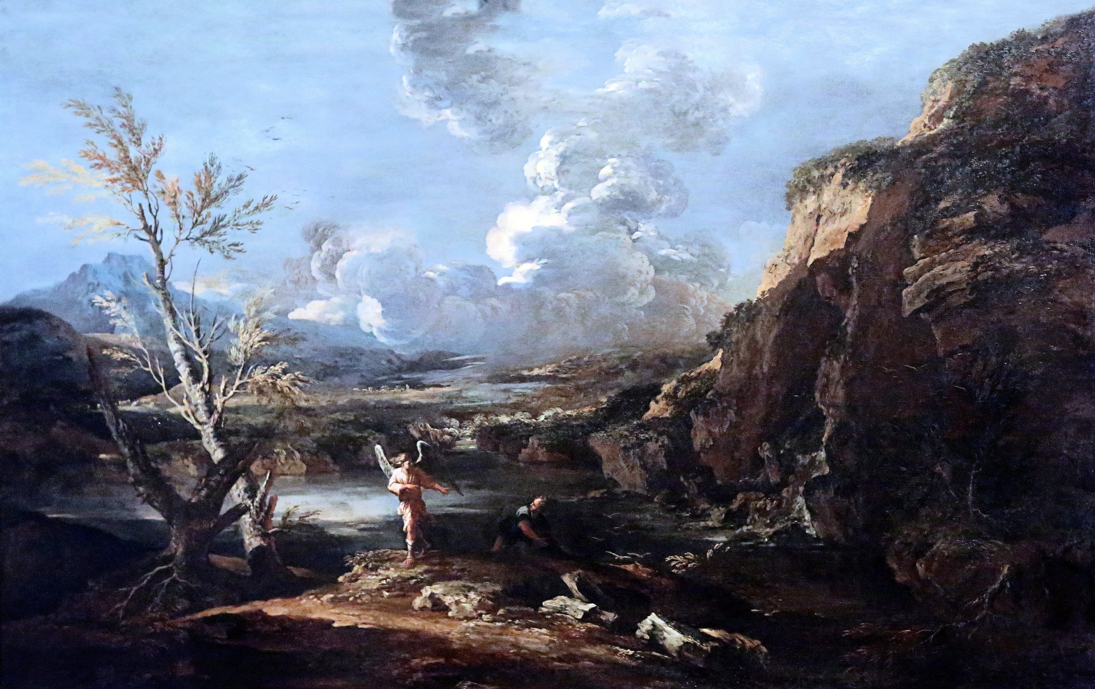 Paysage avec Tobie et l'ange - Salvator Rosa
