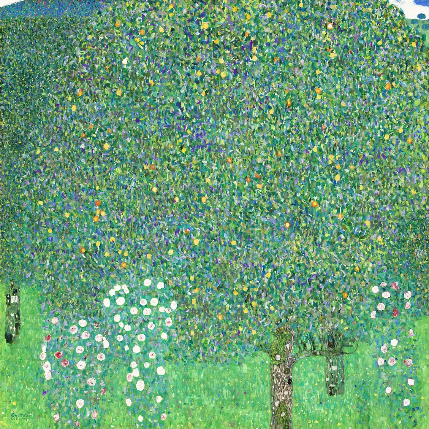 🌳🌸 Rosales bajo los árboles – Gustav Klimt (1905)
